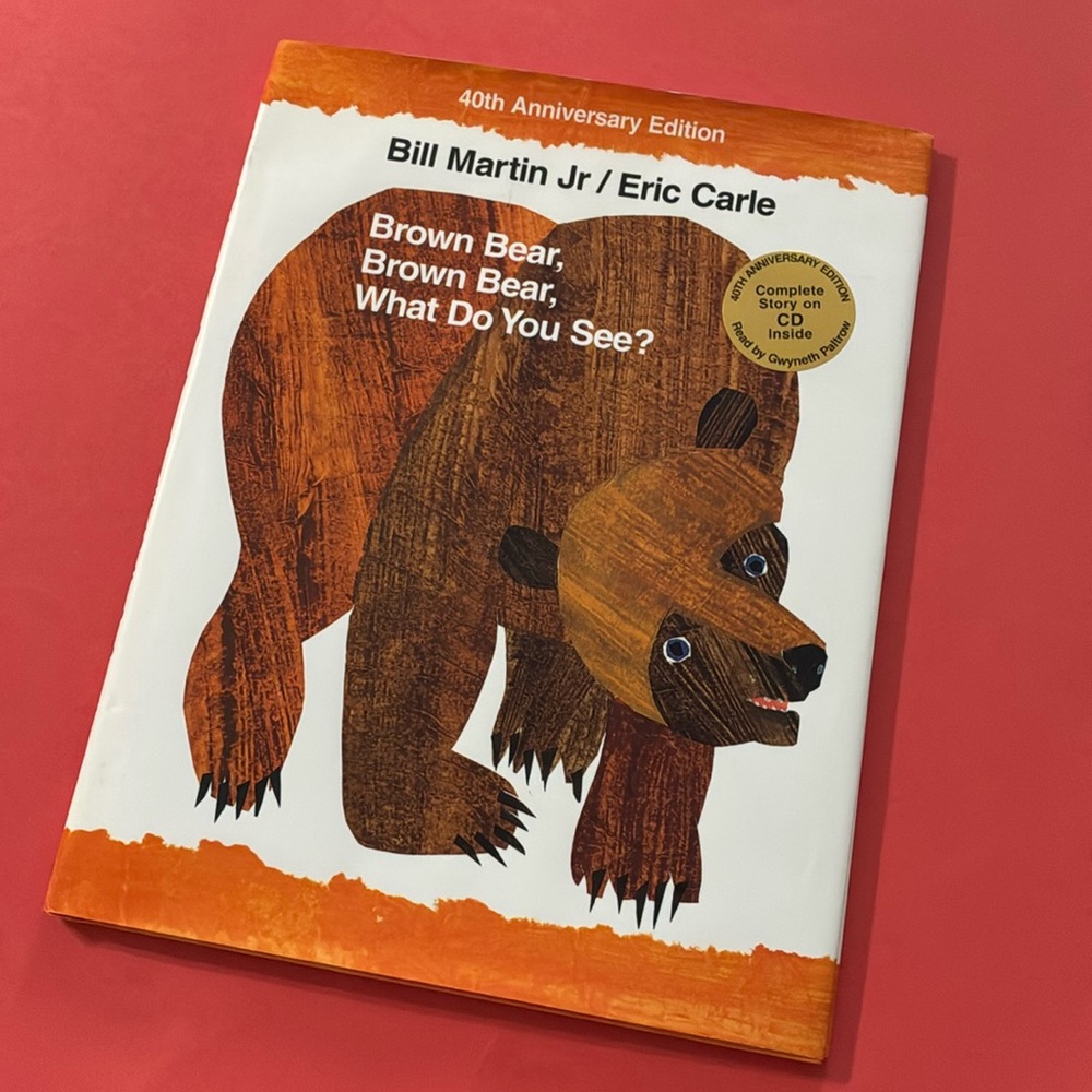 Brown Bear, Brown Bear, What Do You Hear? - 40th Anniv. Edition Book & CD (NWOT)